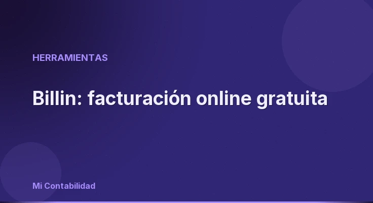 Billin: facturación online gratuita